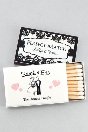 Personalized Classic Wedding Matches Set of 50