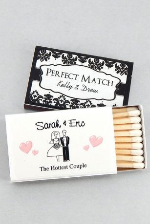 Personalized Matches Candle Wedding Favors David S Bridal