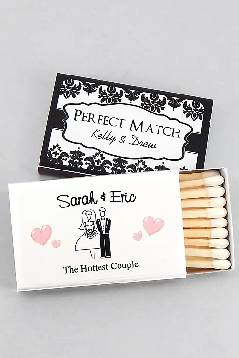 Personalized Classic Wedding Matches Set of 50 Image 1