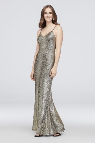 Snakeskin on sale formal dress