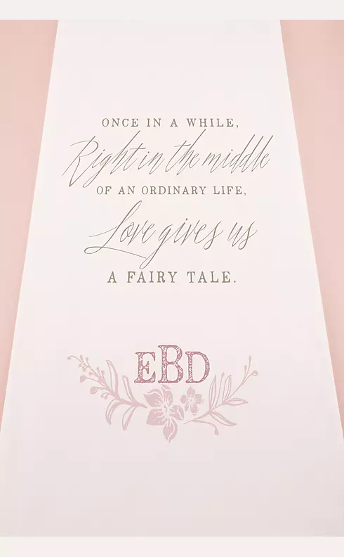 Personalized Modern Fairy Tale Aisle Runner Image 1