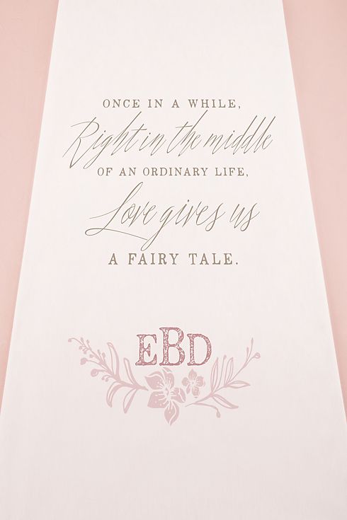 Personalized Modern Fairy Tale Aisle Runner Image 2