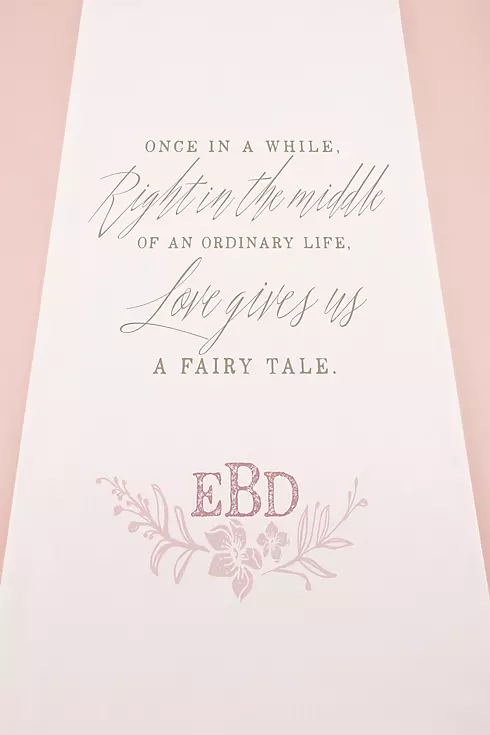 Personalized Modern Fairy Tale Aisle Runner Image 1