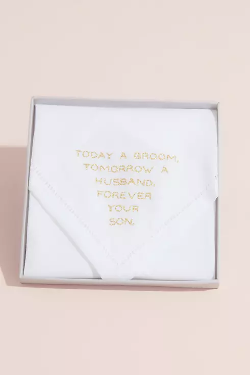 Forever Your Son Embroidered Handkerchief Image 2