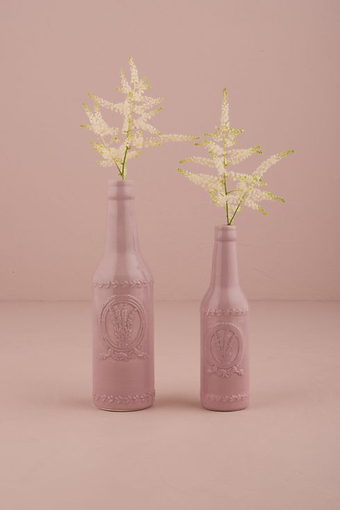 Vintage Inspired Motif Ceramic Bottle Image 2