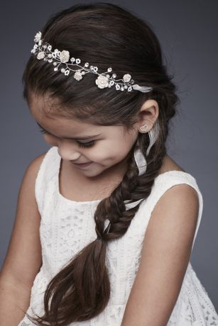 silver hair accessories for girls