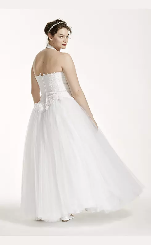 Tulle Wedding Dress with Beaded Halter Bodice  Image 2