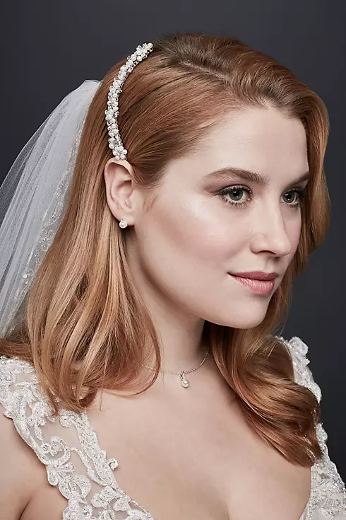 Bridal Comb with Pearl Clusters Image 1