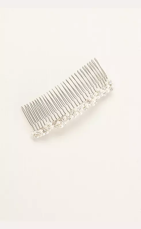 Bridal Comb with Pearl Clusters Image 2