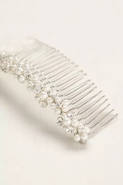 Bridal Comb with Pearl Clusters Image 3