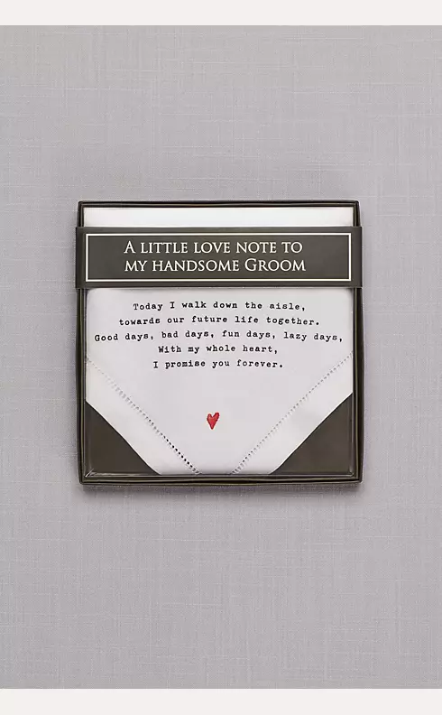 Groom Love Note Handkerchief Image 1