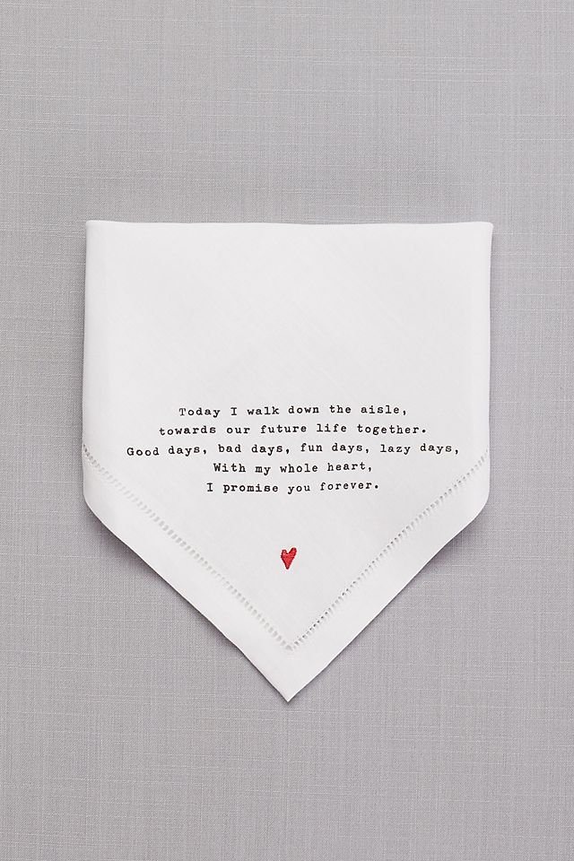 Groom Love Note Handkerchief Image 3