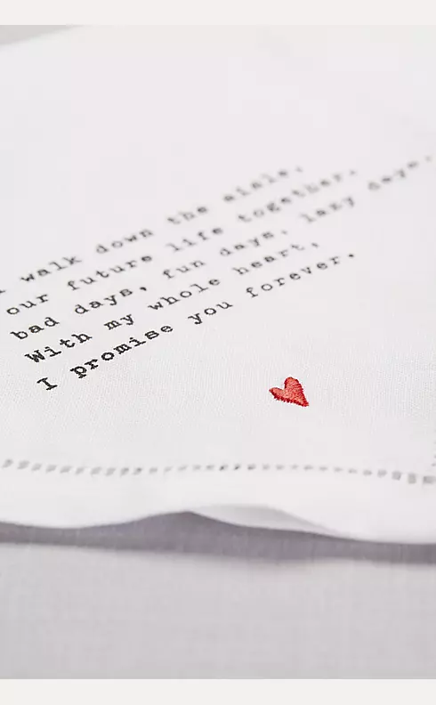 Groom Love Note Handkerchief Image 4