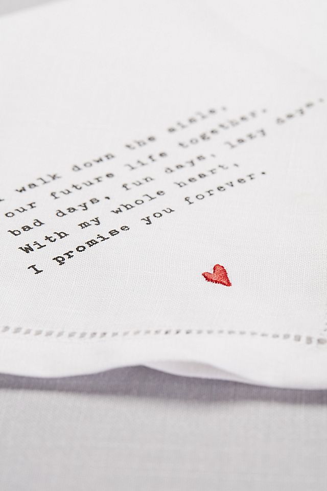 Groom Love Note Handkerchief Style 98110004 