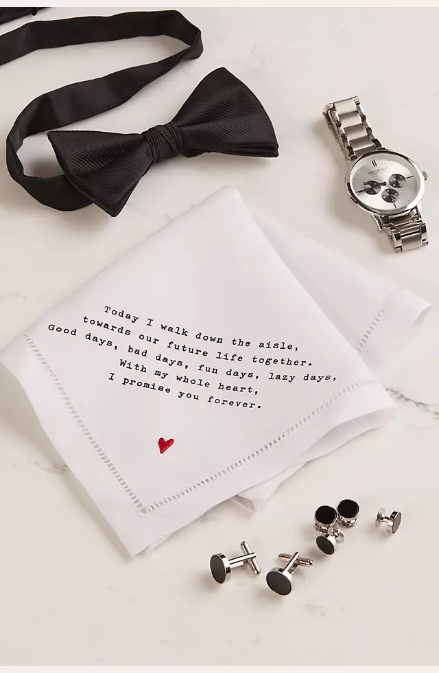 Groom Love Note Handkerchief Image 5