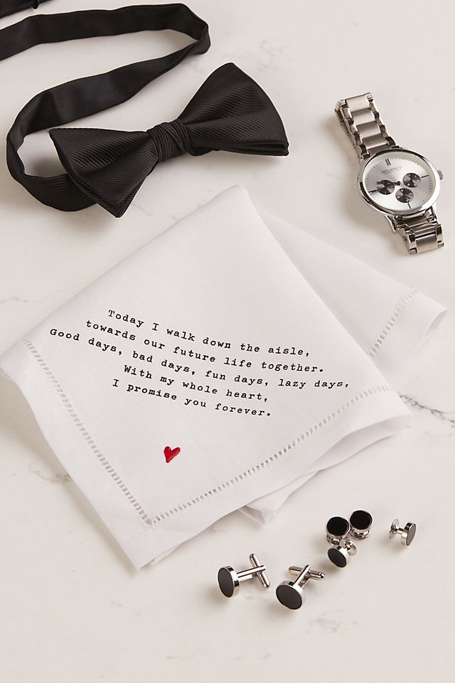 Groom Love Note Handkerchief Image 5