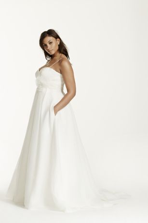 Spaghetti Strap Empire Waist Wedding Dress