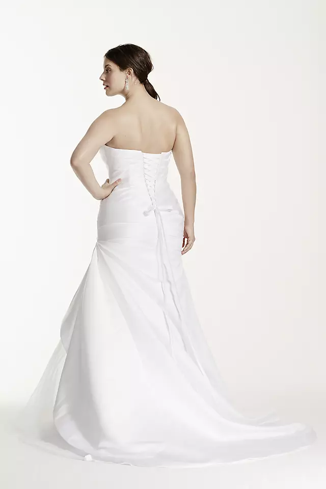 As-Is Satin Trumpet Plus Size Wedding Dress Image 2