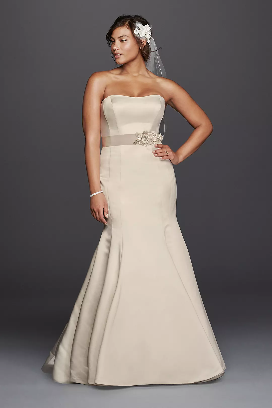 As-Is Plus Size Wedding Dress with Visible Seams Image