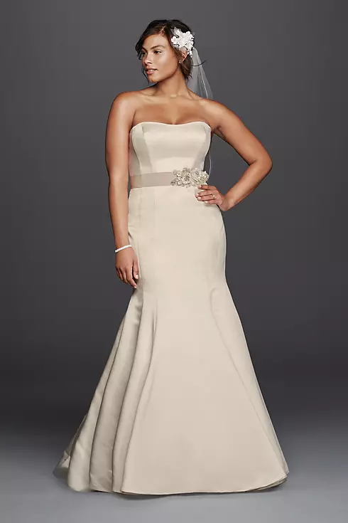 As-Is Plus Size Wedding Dress with Visible Seams Image 1