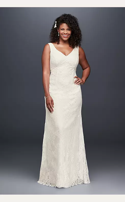 As-Is Plus Size Wedding Dress with Empire Waist Image 1