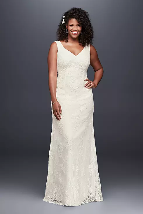 As-Is Plus Size Wedding Dress with Empire Waist Image 1