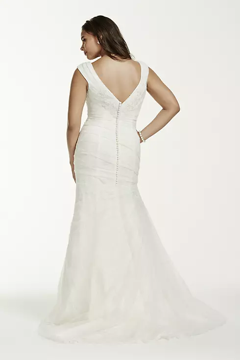 As-Is Off The Shoulder Plus Size Wedding Dress Image 2
