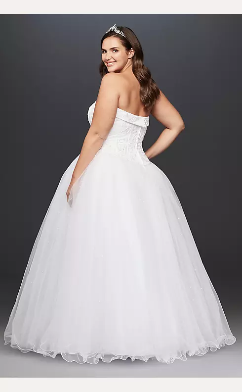 Tulle Wedding Dress with Beaded Satin Bodice Image 2