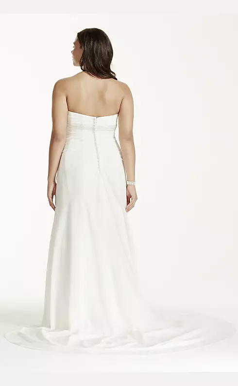 As-Is A-Line Plus Size Wedding Dress with Beading Image 2