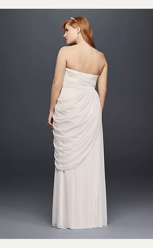 Sheath Wedding Dress with Beading and Side Drape  Image 2