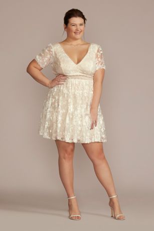 Short Plus Size Wedding Dresses | Davids Bridal