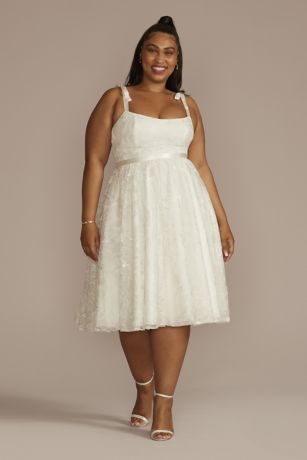 Midi A-Line Wedding Dress - DB Studio