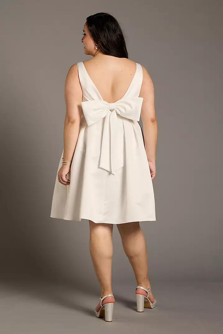 classics lover off the shoulder satin a line mini dress shoulder dress Windsor Classics Lover Off-The-Shoulder Satin