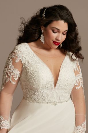 Plus Size Flamenco Wedding Dress