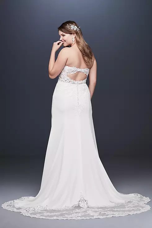 As Is Lace Beaded Bodice Plus Size Wedding Dress Image 2