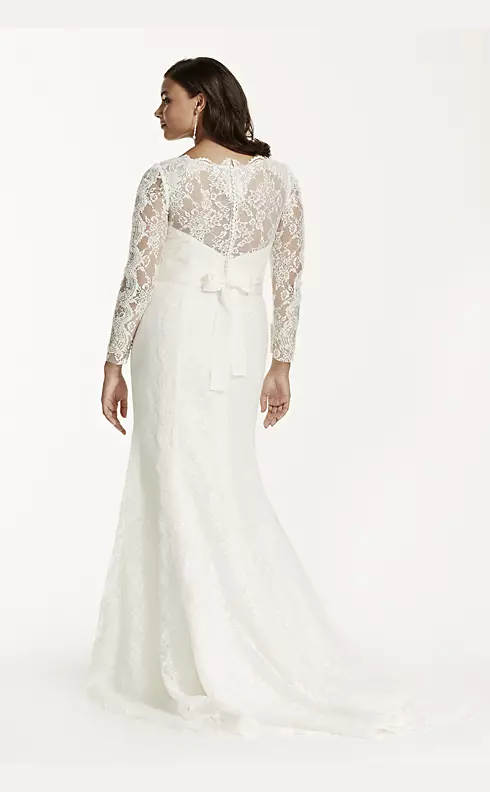 Long Sleeve Wedding Dress with Beaded Lace   Image 2