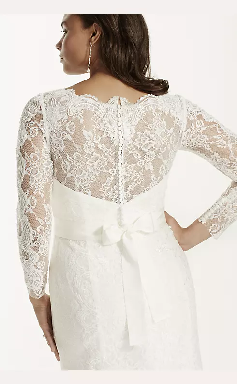 Long Sleeve Wedding Dress with Beaded Lace   Image 3
