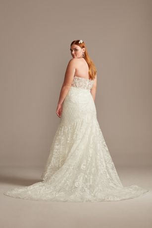 Wedding Dress with Brocade