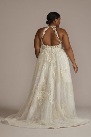 David s Bridal Open Back Dress