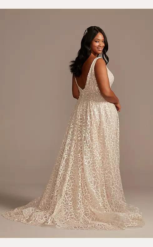 Color Changing Sequin Plus Size Gown 35452 – Unique Weddings by Craft Haven