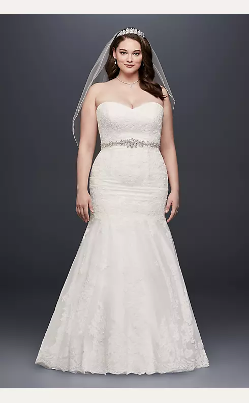 Sweetheart Trumpet Gown with Beaded Sash Image 1