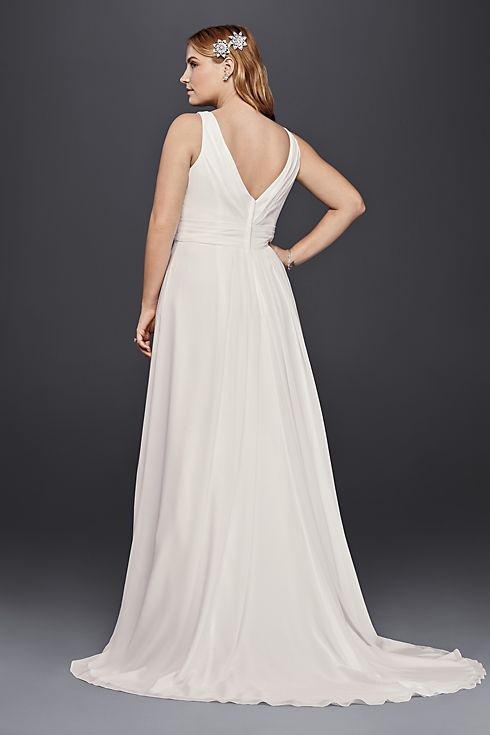 As-Is A-Line Plus Size Tank Wedding Dress  Image 2