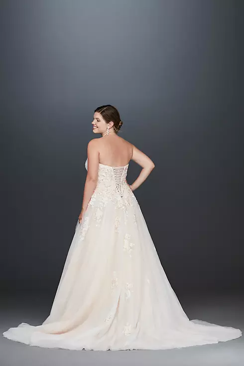 As Is Lace Applique Plus Size Wedding Dress Image 2