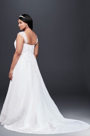 Floor Length Ivory Chiffon Wedding Dresses David Bridal