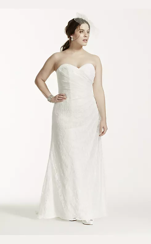 Sweetheart Strapless Lace Wedding Dress Image 1