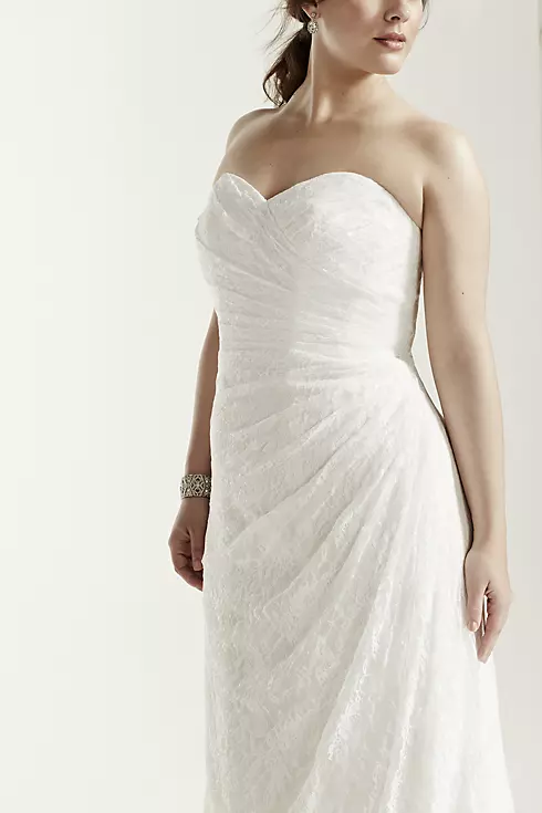 Sweetheart Strapless Lace Wedding Dress Image 5