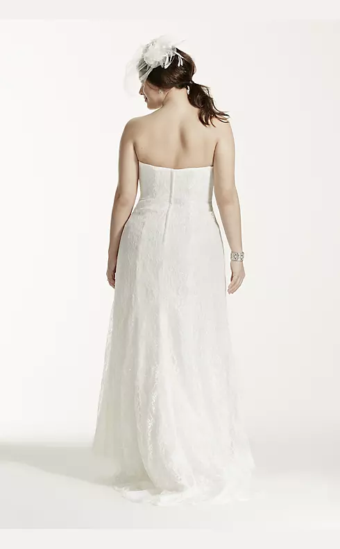 Sweetheart Strapless Lace Wedding Dress Image 3