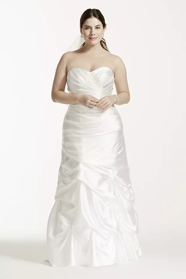 As-Is Pick-Up Skirt Plus Size Wedding Dress Image