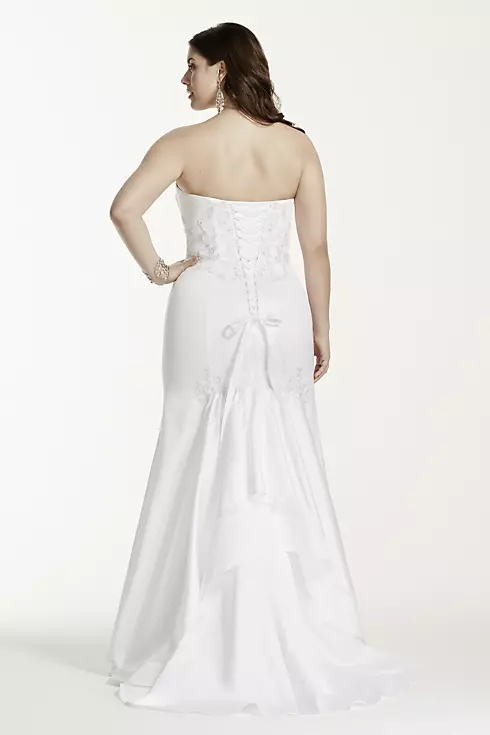As-Is Lace Applique Plus Size Wedding Dress Image 2
