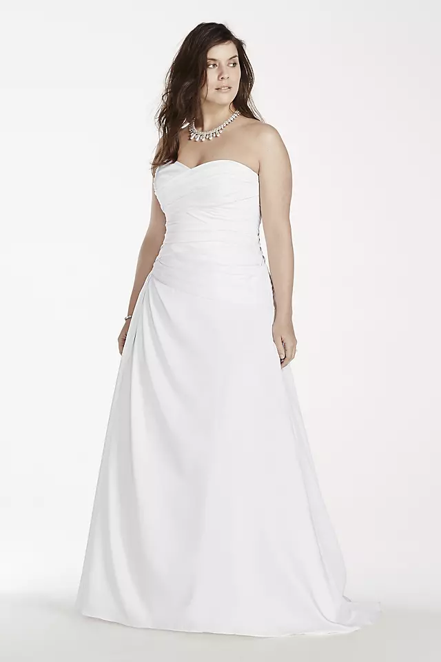 As-Is A-Line Plus Size  Drop Waist  Wedding Dress Image